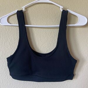 Forever 21 textured black bikini top